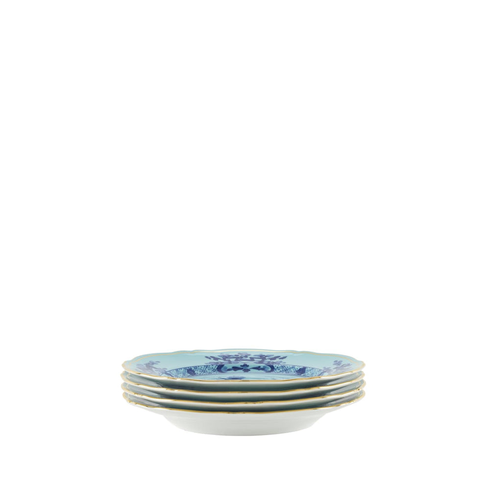 Ginori 1735 Oriente Italiano Iris Set of 4 Dessert plate