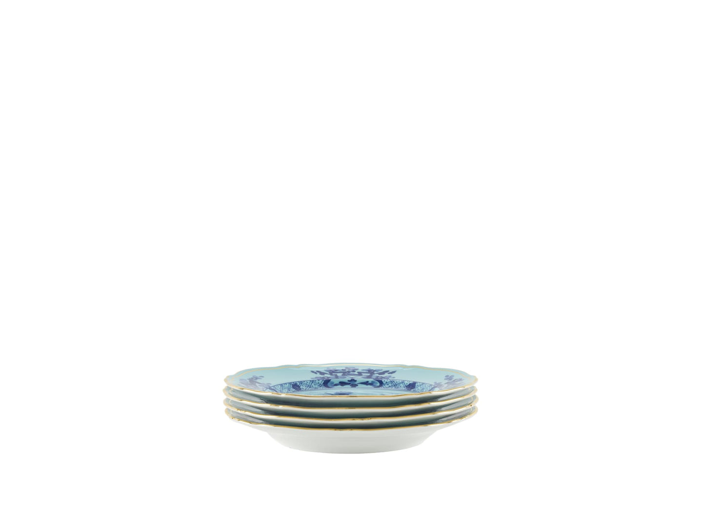 Ginori 1735 Oriente Italiano Iris Set of 4 Dessert plate