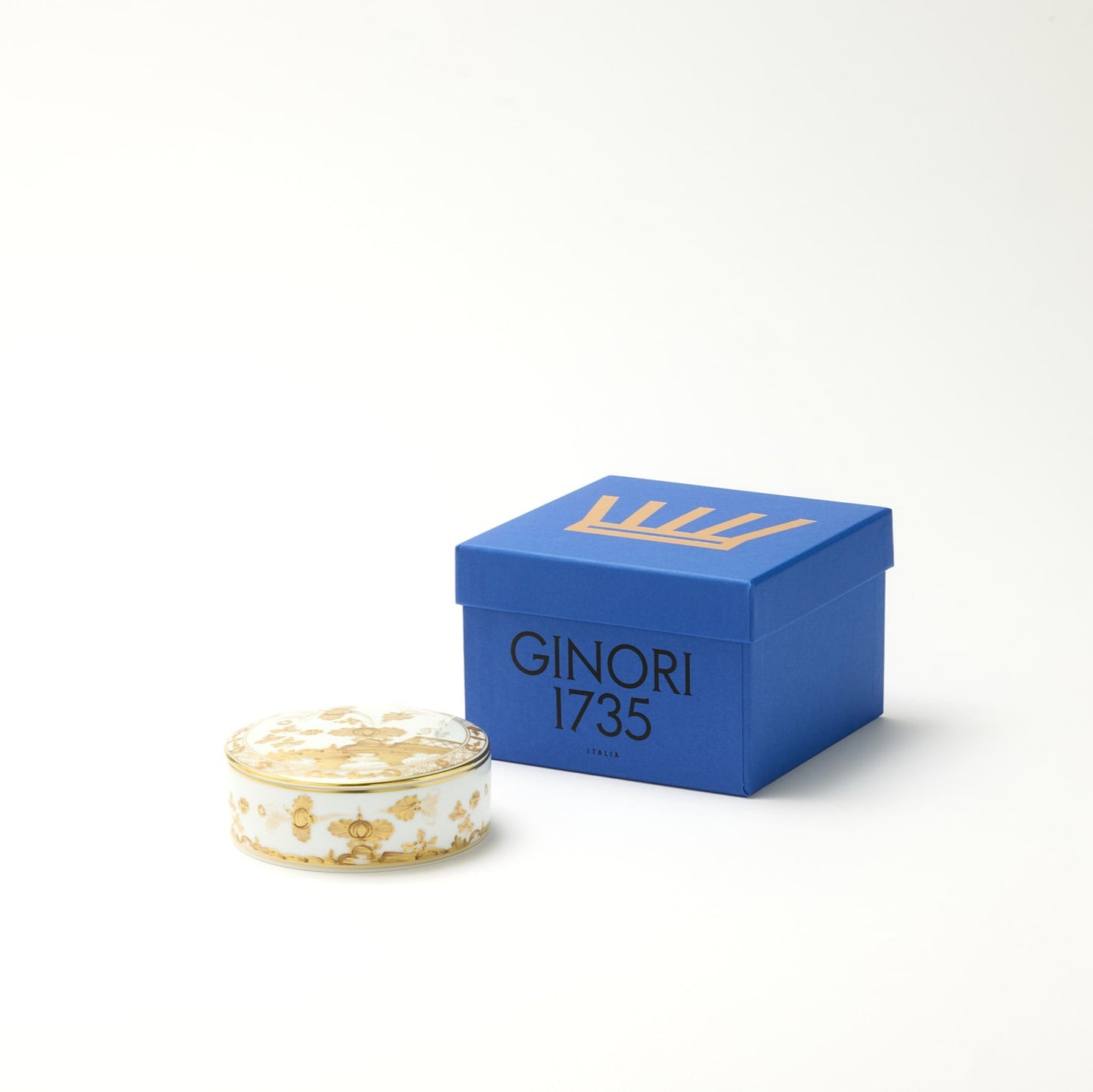 Ginori 1735 Oriente Italiano Aurum Round Trinket Box