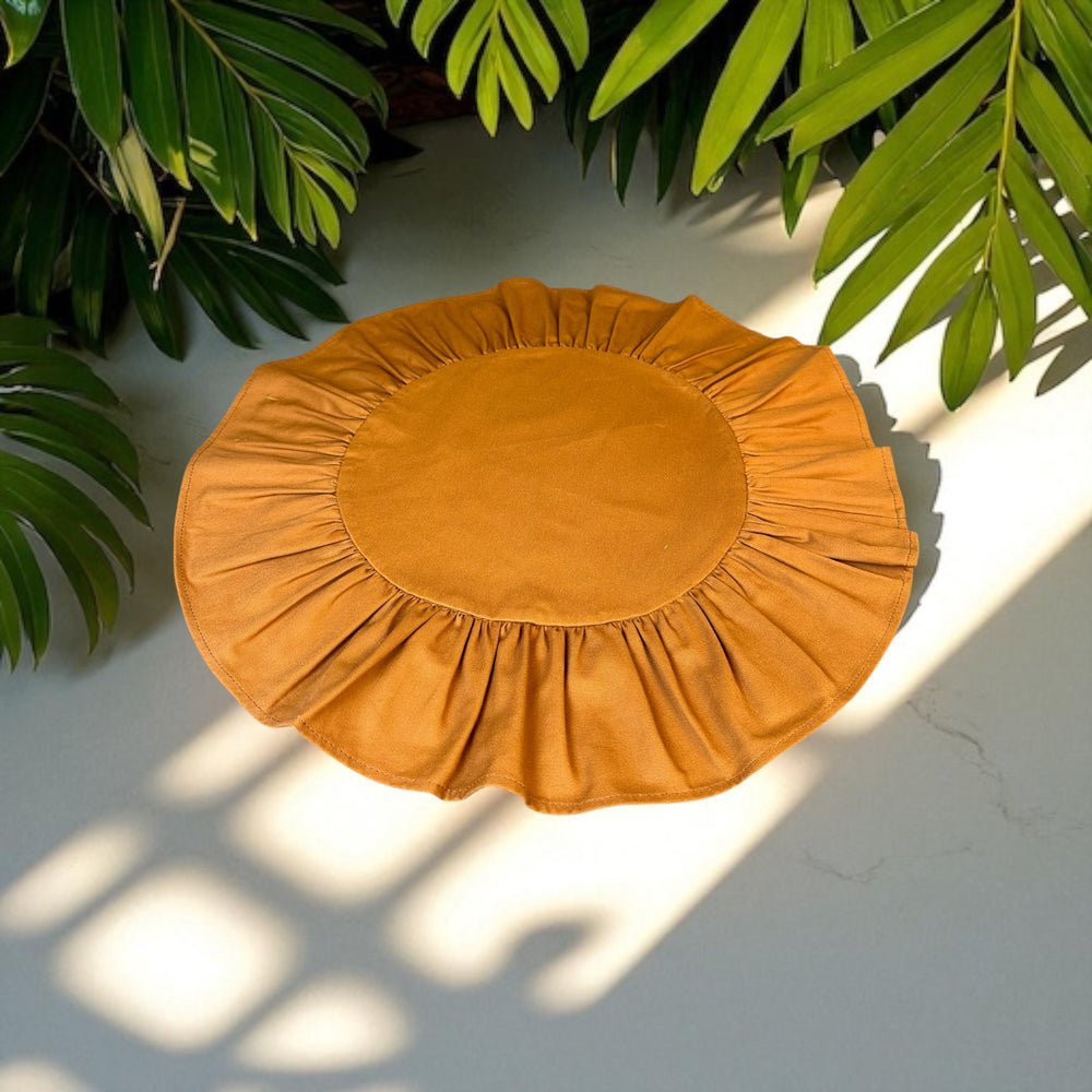 
                      
                        Caramel Round Ruffle Placemat
                      
                    