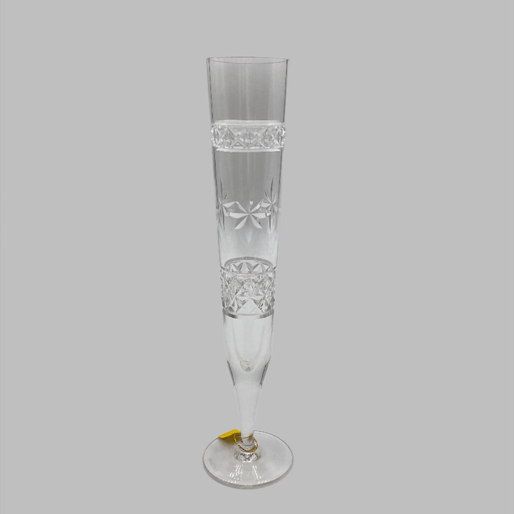 Compass Rose Clear Crystal Glass Flutes (02 pcs)