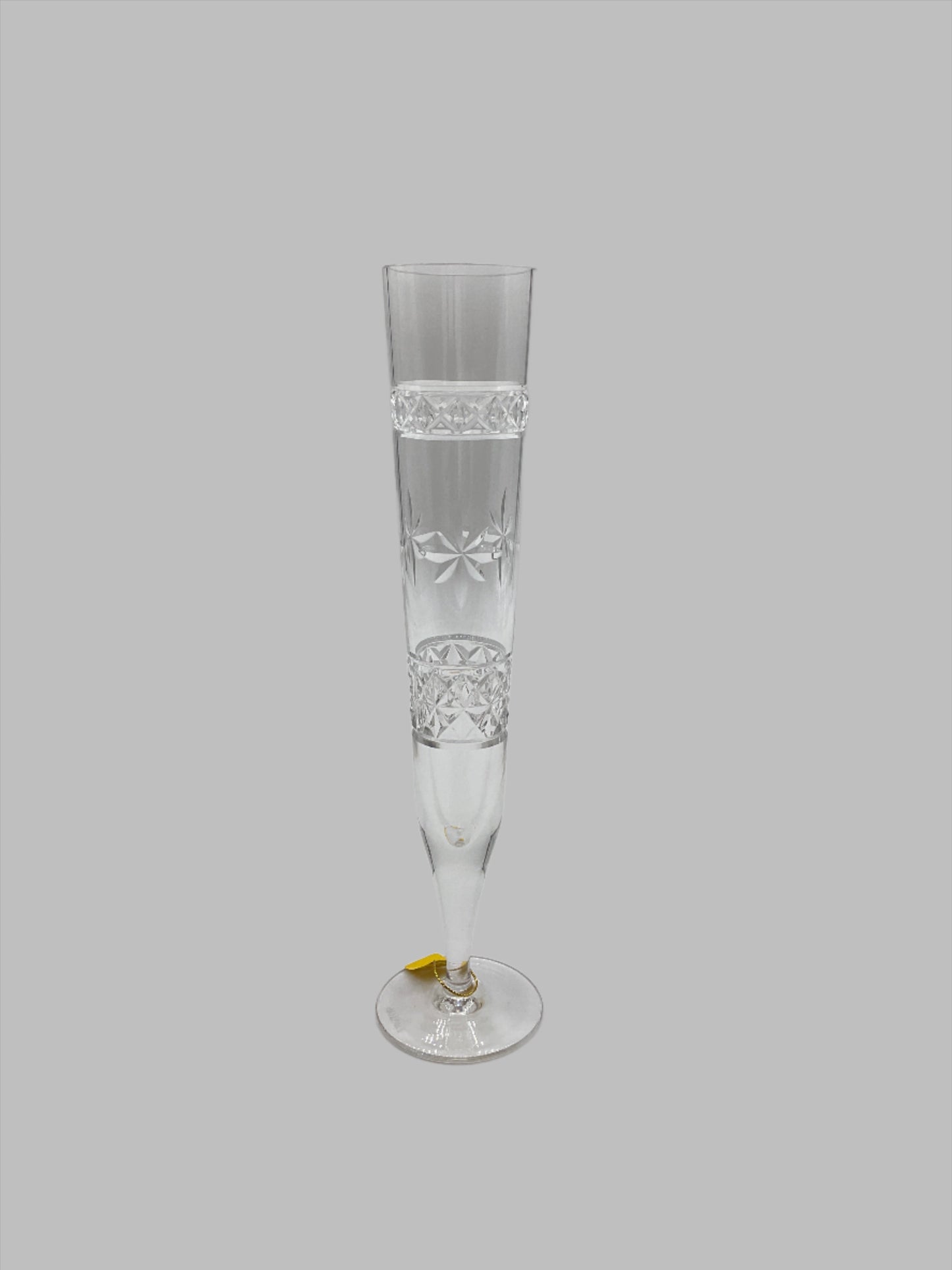 Compass Rose Clear Crystal Glass Flutes (02 pcs)