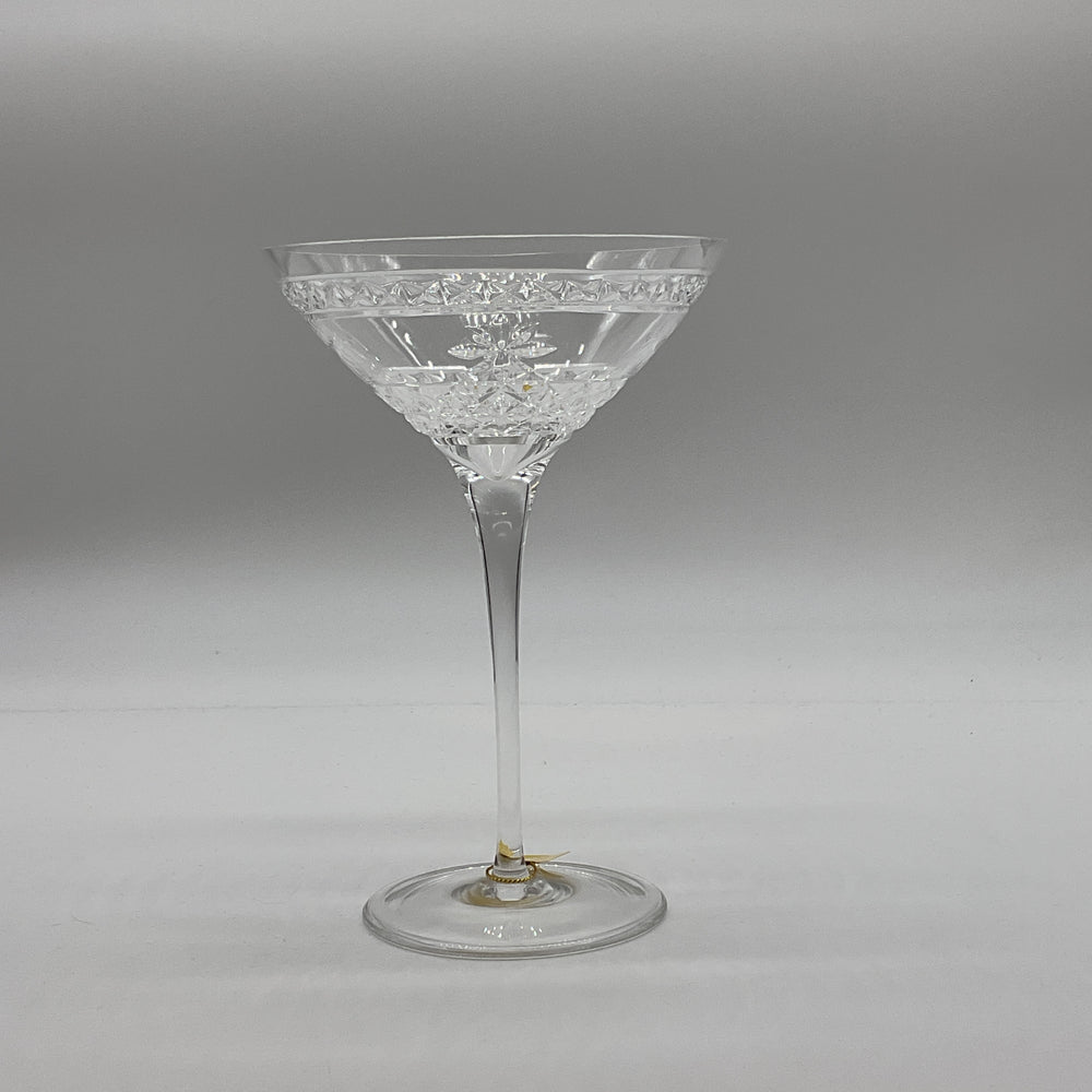 Compass Rose Clear Crystal Martini Glasses (06 pcs)