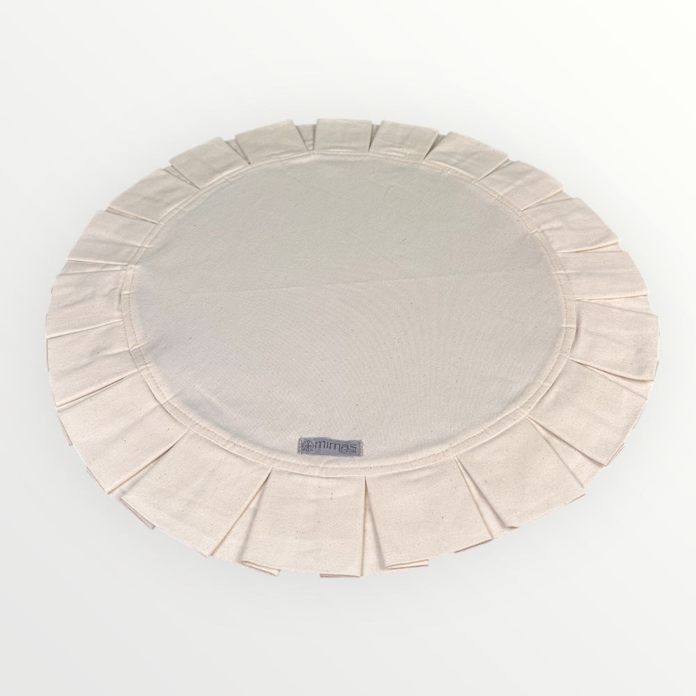 Cream Round Ruffle Placemat