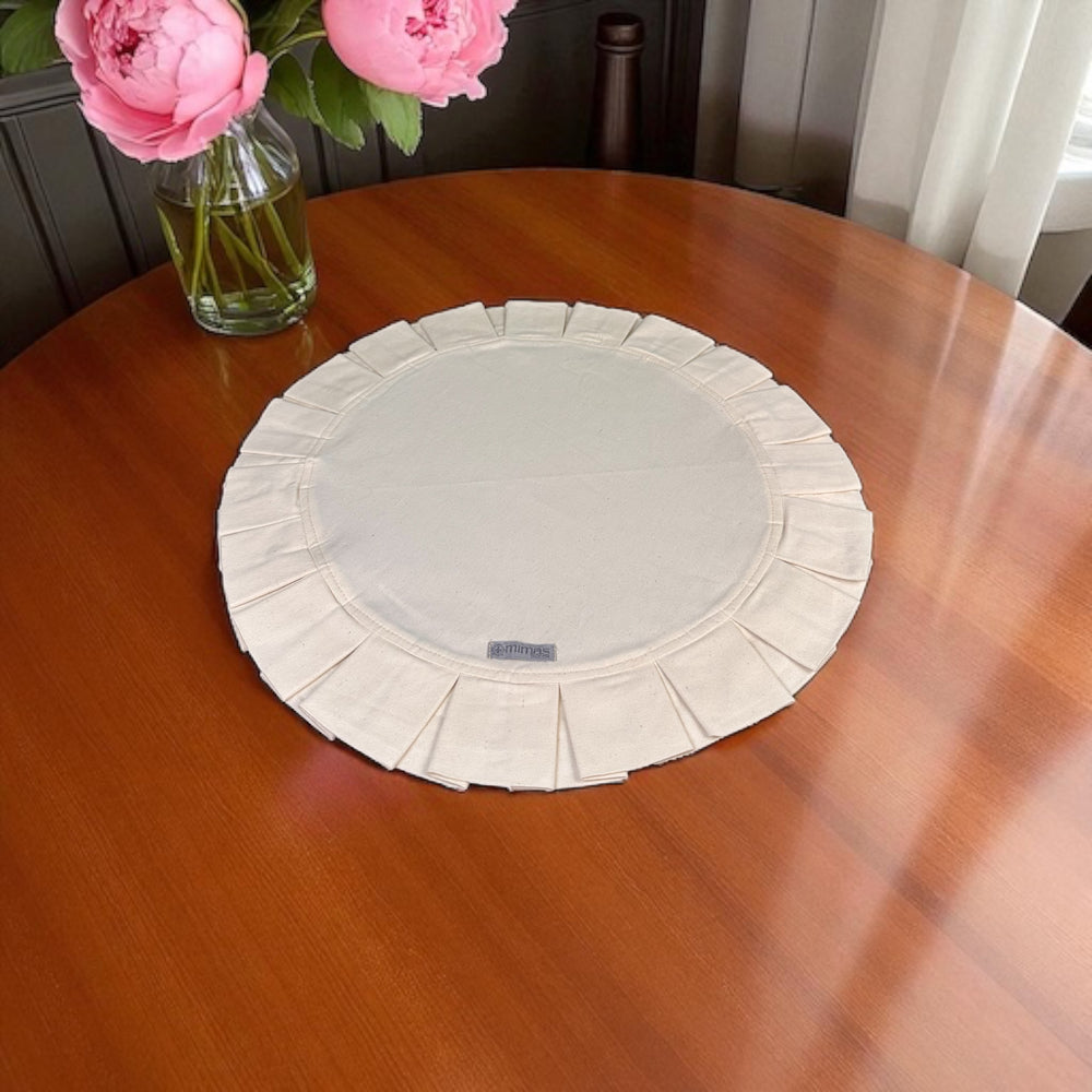
                      
                        Cream Round Ruffle Placemat
                      
                    