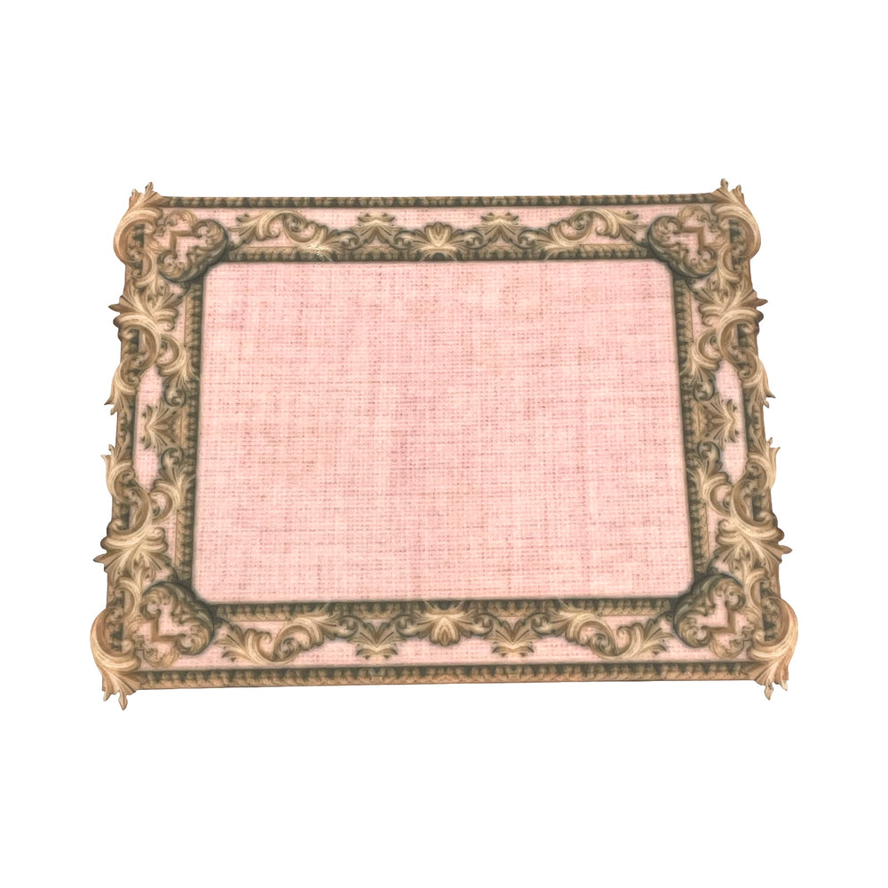 Elegant Vintage Light Pink and Gold Water Resistant Placemat