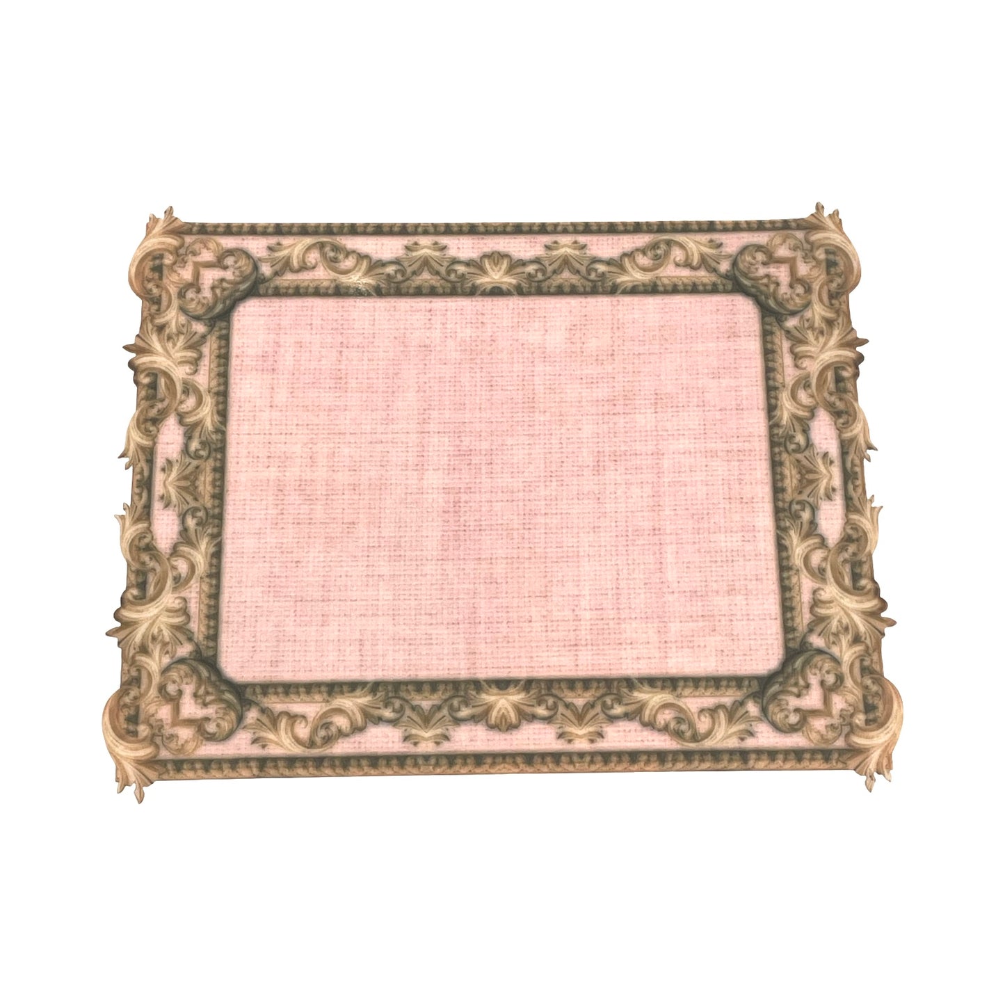 Elegant Vintage Light Pink and Gold Water Resistant Placemat