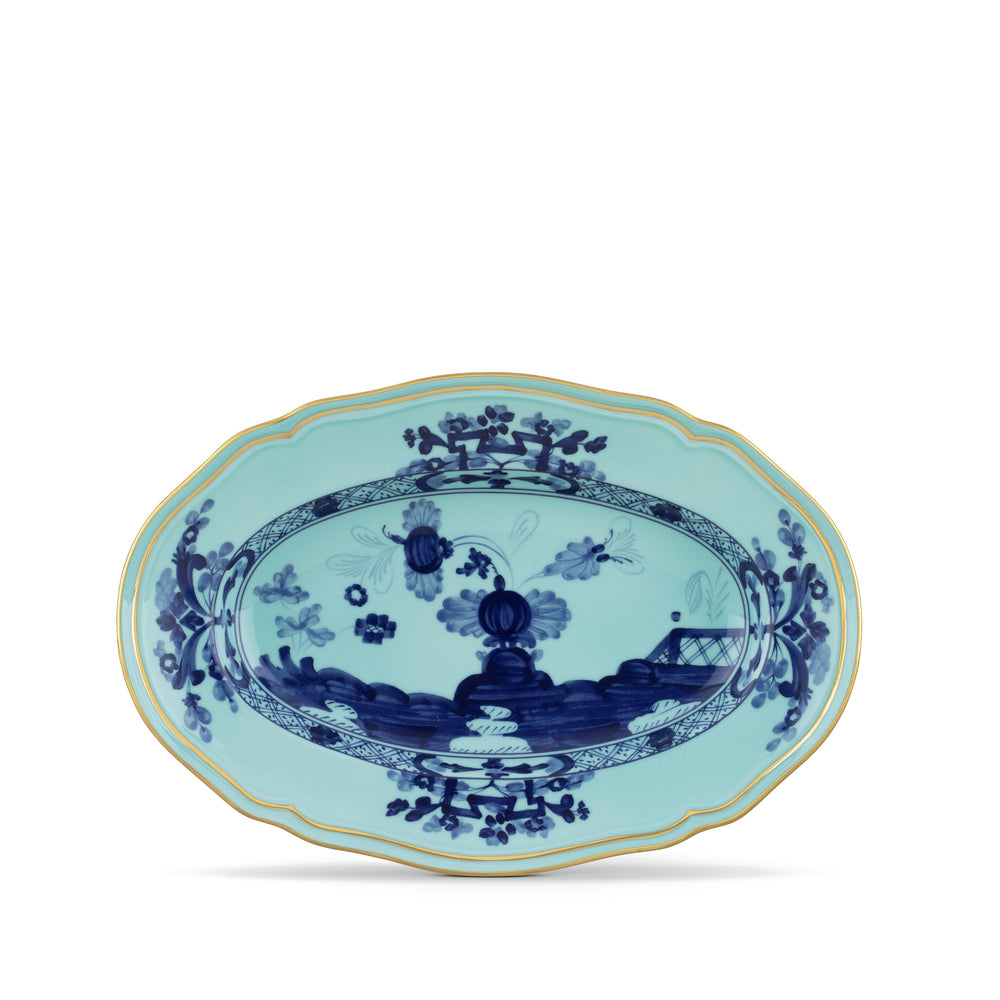 
                      
                        Ginori 1735 Oriente Italiano Iris Oval Pickle Dish
                      
                    