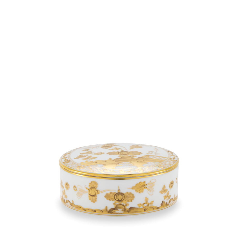 Ginori 1735 Oriente Italiano Aurum Round Trinket Box