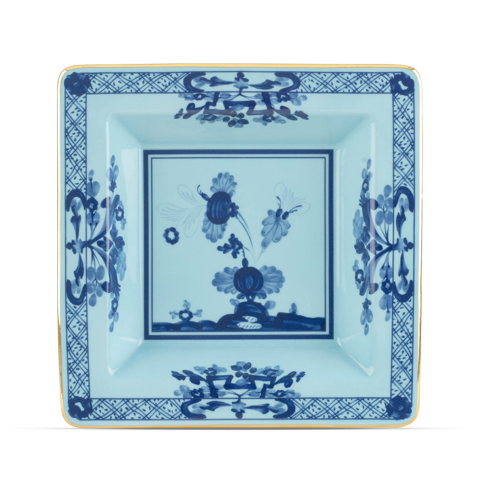 Ginori 1735 Oriente Italiano Iris Small Square Change Tray