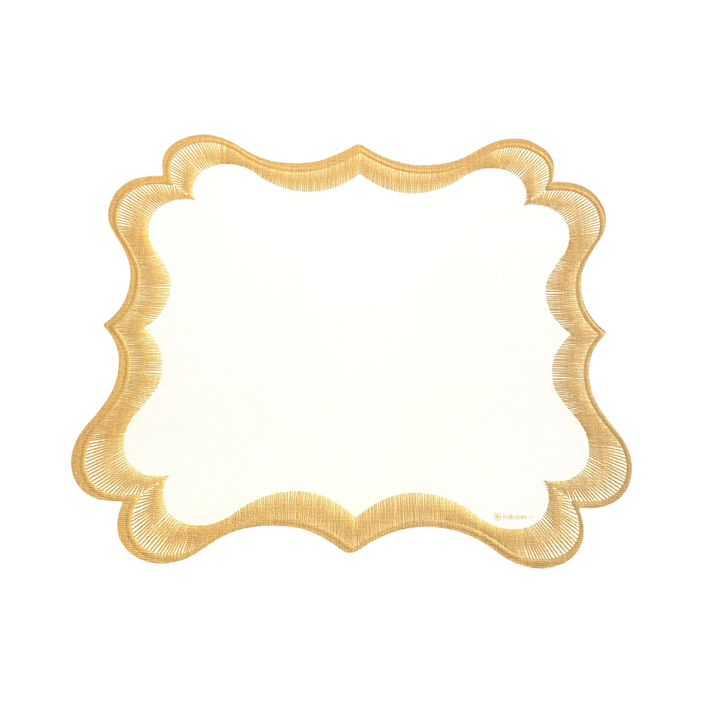 Decorative gold frame on a white background