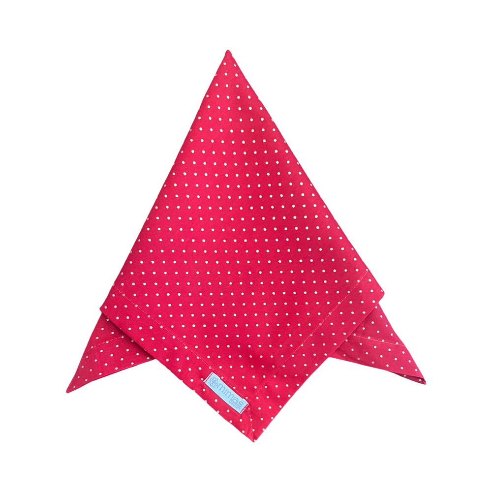 Golden Polka Dot Red Napkin