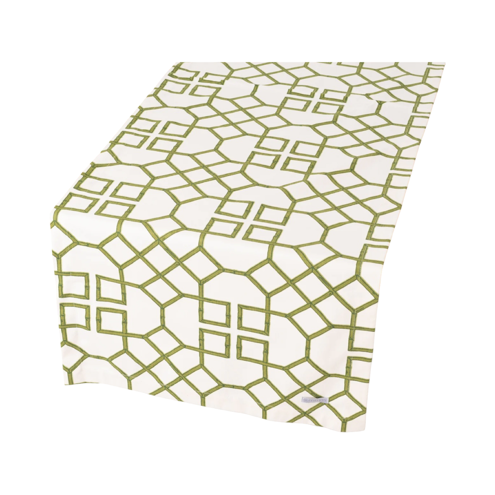 
                      
                        Green Bamboo Pattern Table Runner
                      
                    