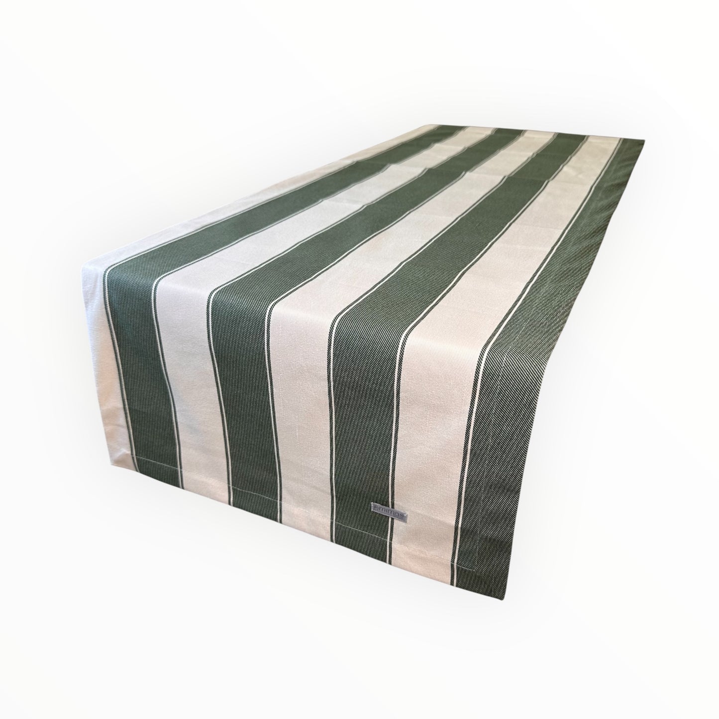 Green/Beige Stripe Table Runner