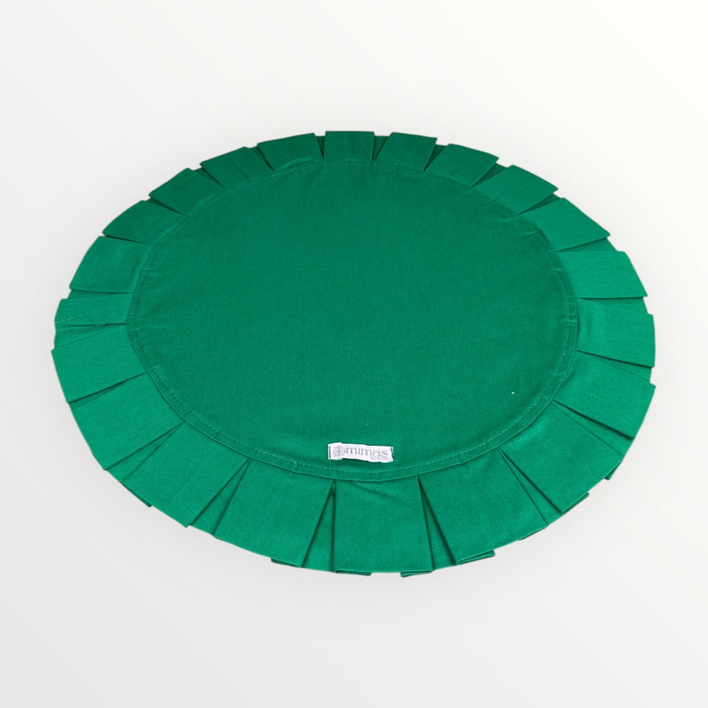 Green Round Ruffle Placemat