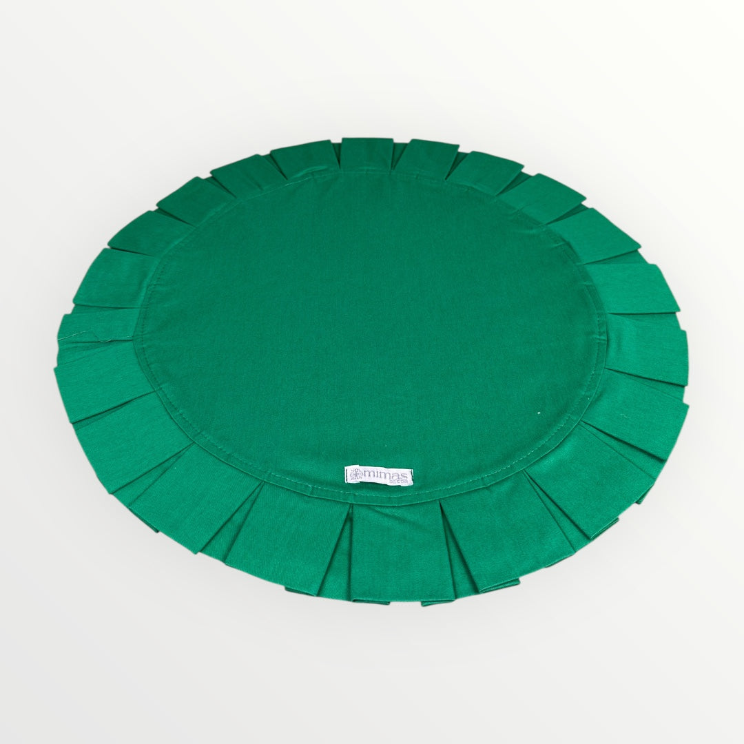 Green Round Ruffle Placemat