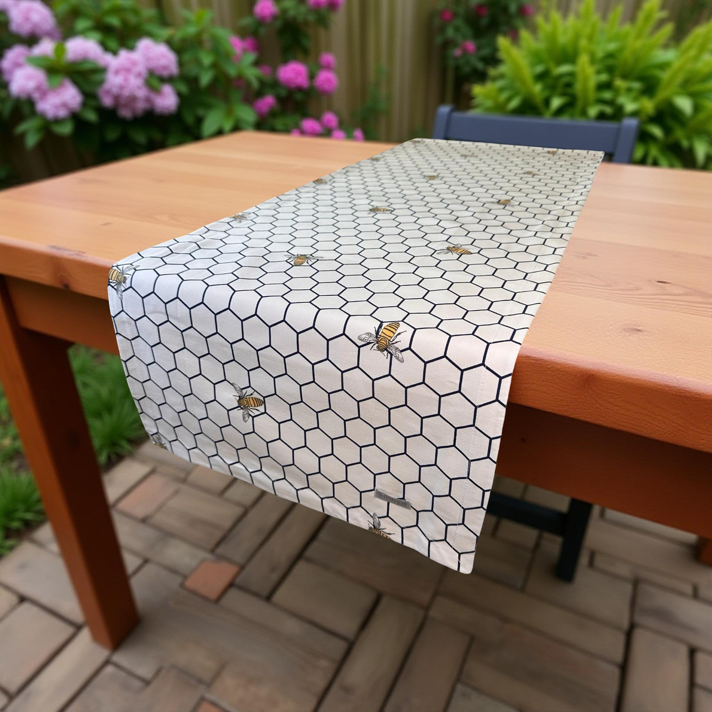 Honeycomb Bees Table Runner