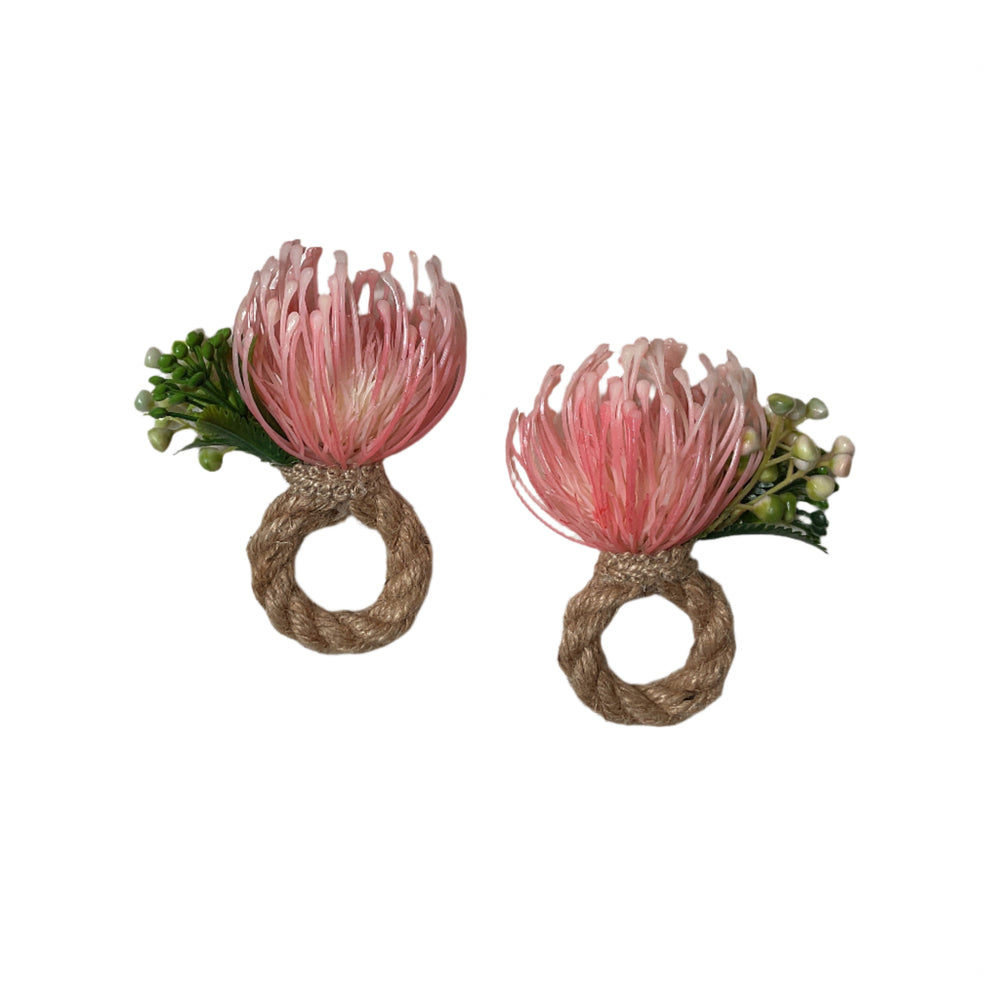 
                      
                        Light Pink  Protea Flower Napkin Ring
                      
                    