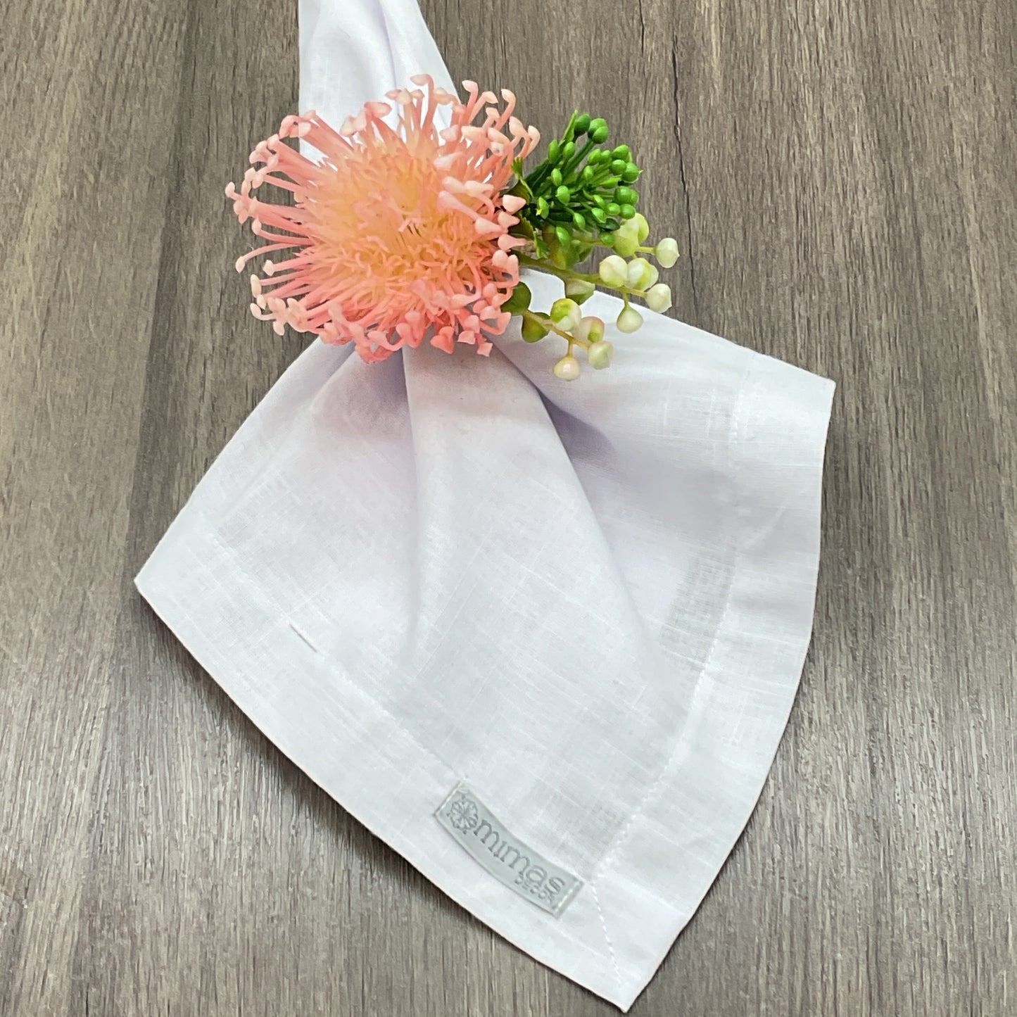 Light Pink  Protea Flower Napkin Ring