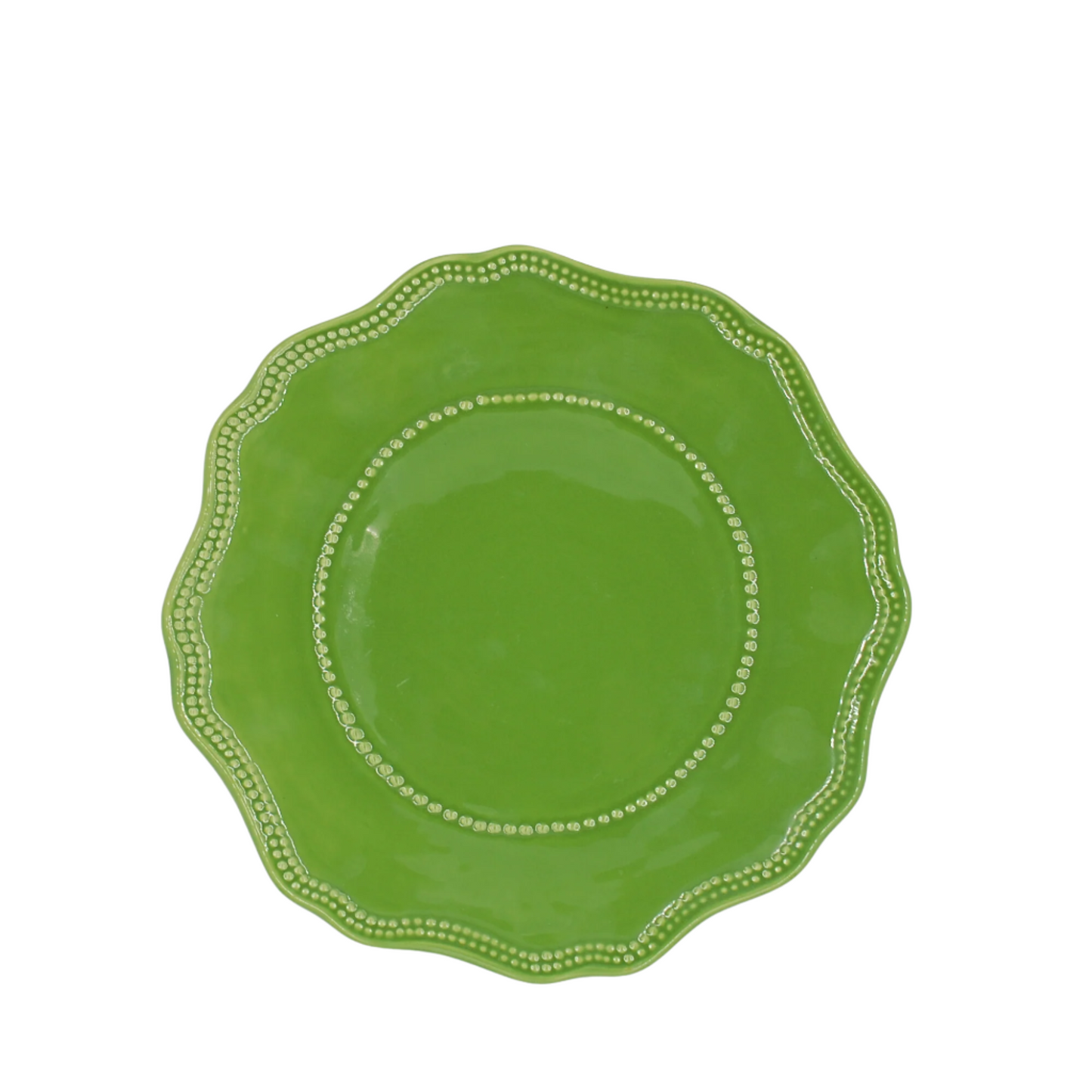Luiz Salvador - Green Ceramic Charger Plate