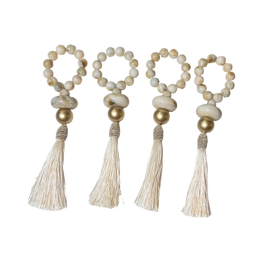 
                      
                        Marble Ivory Elegance Tassel Napkin Ring
                      
                    