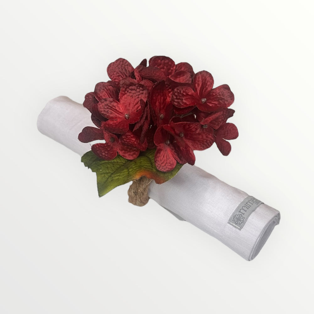 Marsala Hydrangea Napkin Ring