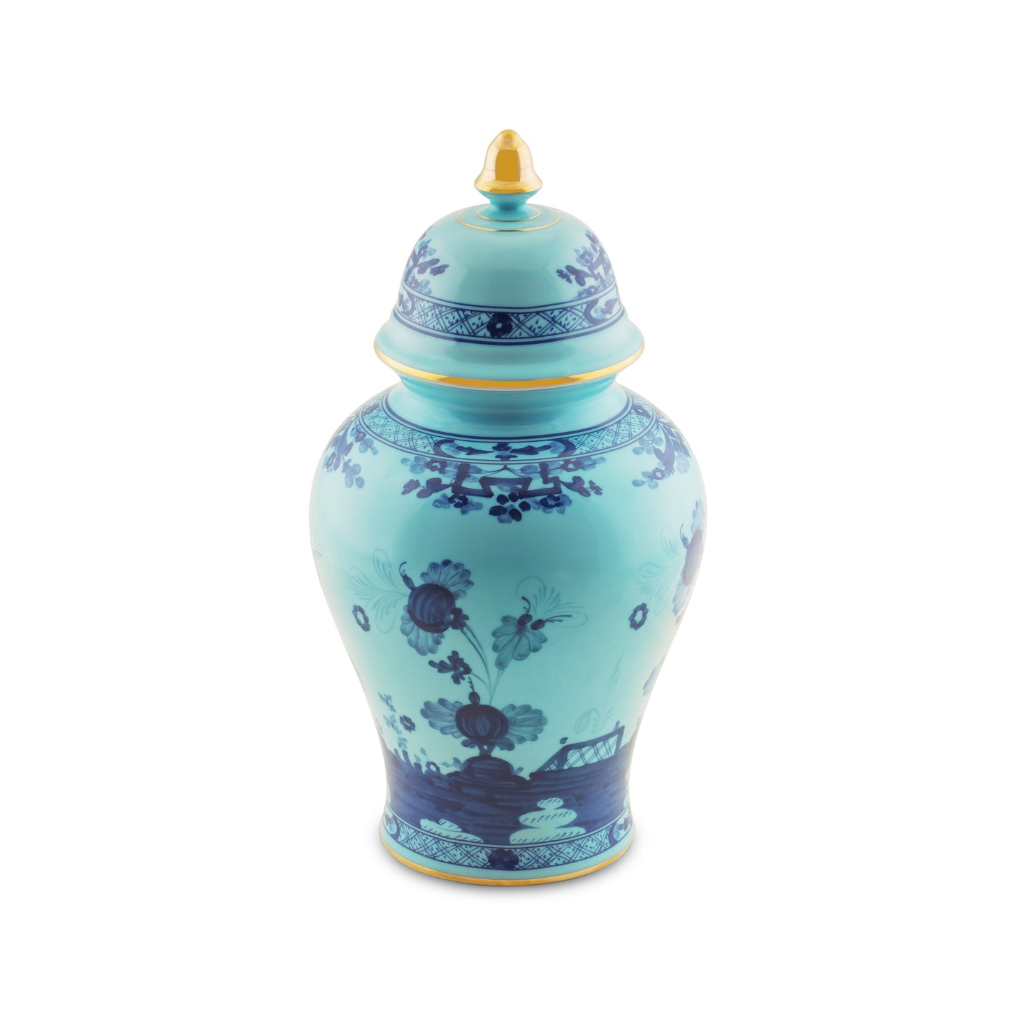 Ginori 1735 Oriente Italiano Iris Potiche Vase