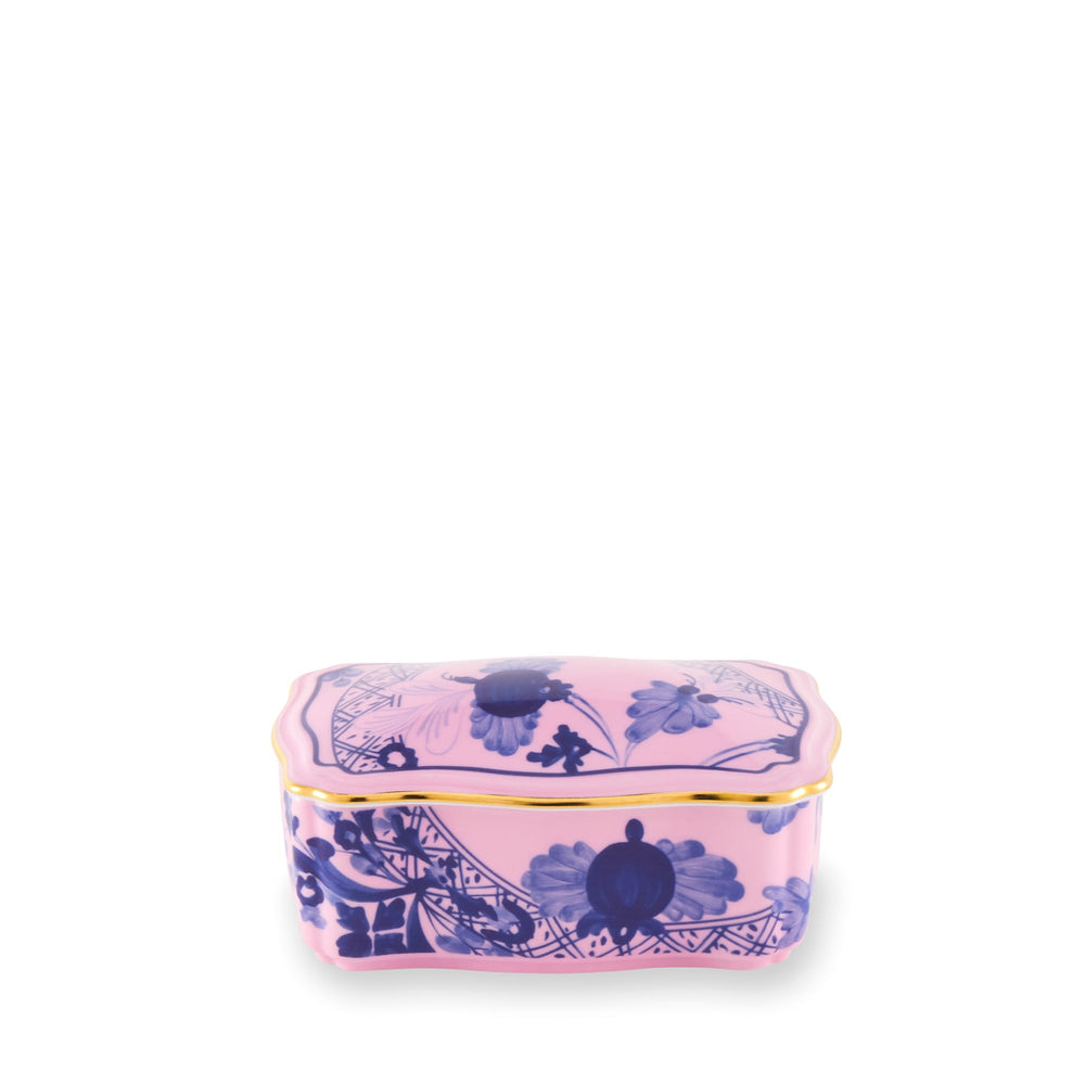 Ginori 1735 Oriente Italiano Azalea Rectangular Trinket Box