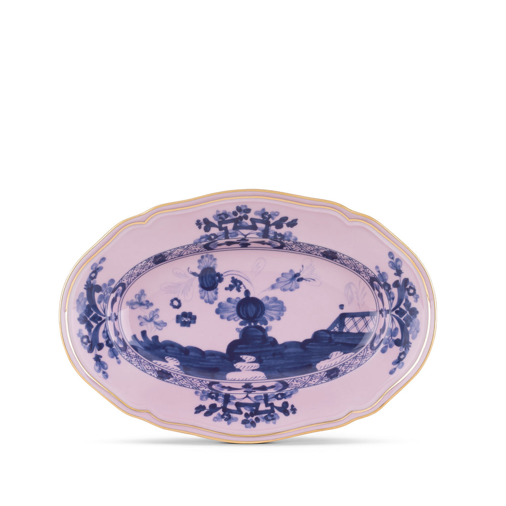 Ginori 1735 Oriente Italiano Azalea Oval pickle dish