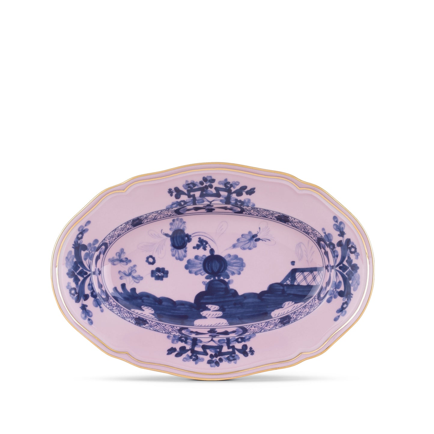 Ginori 1735 Oriente Italiano Azalea Oval pickle dish