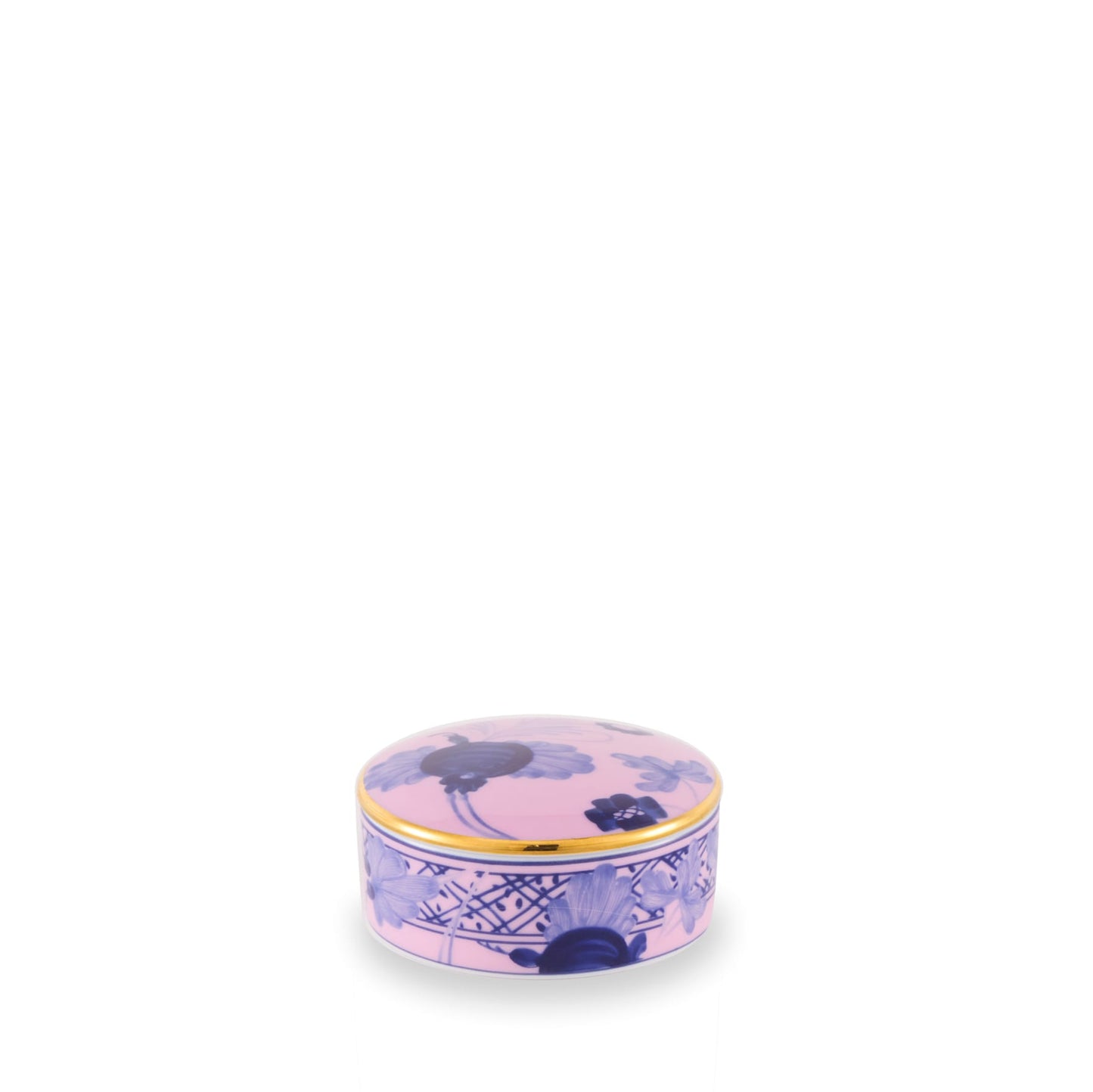 Ginori 1735 Oriente Italiano Azalea Small Low Box With Cover