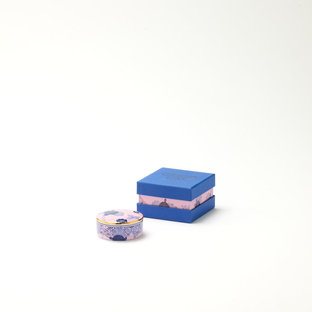 Ginori 1735 Oriente Italiano Azalea Small Low Box With Cover