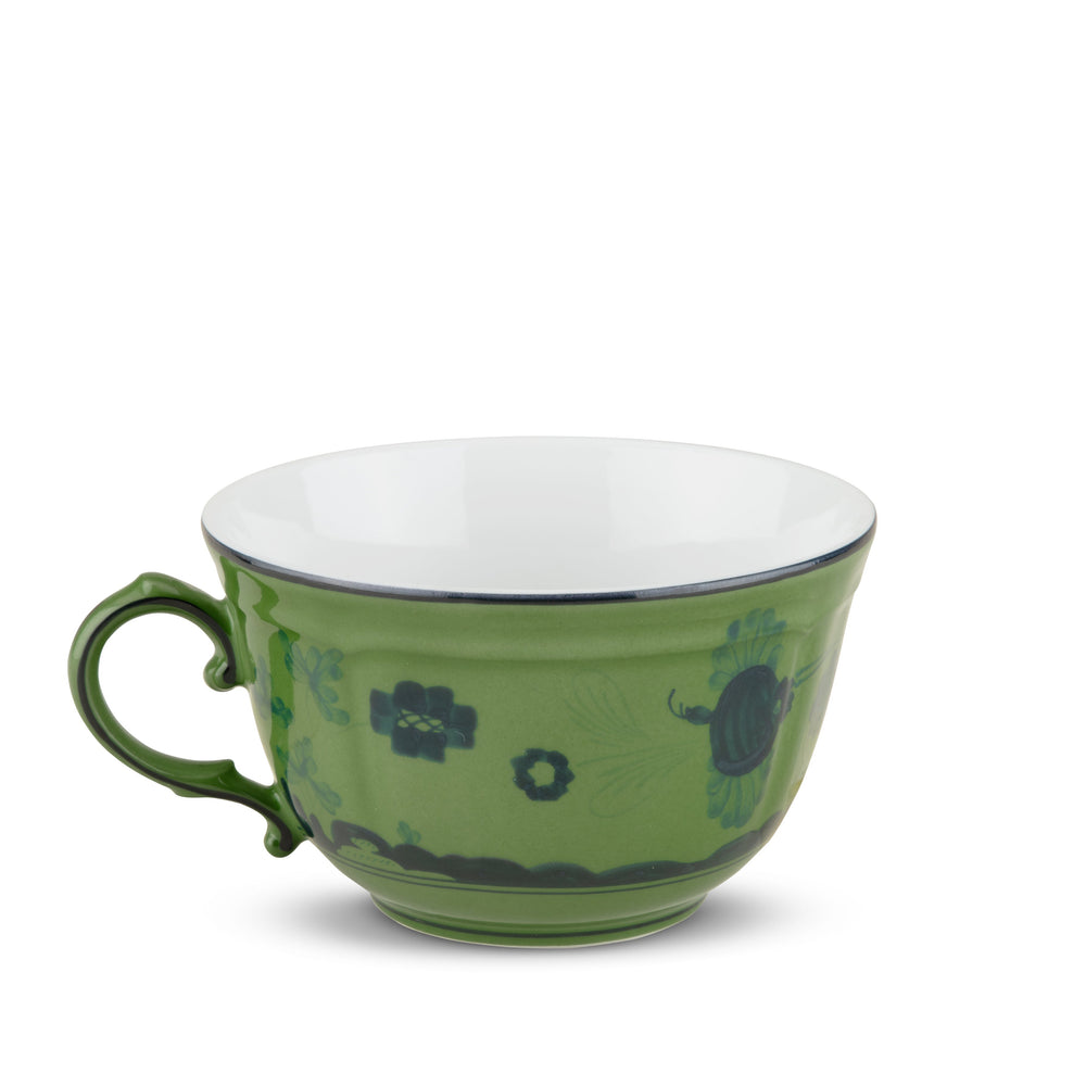 
                      
                        Ginori 1735 Oriente Italiano Malachite Tea Cup with Tea Saucer
                      
                    