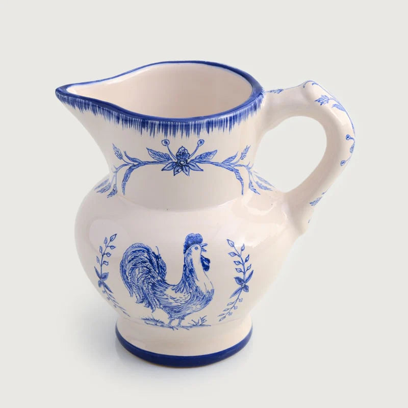 Luiz Salvador Blue Rooster Pitcher