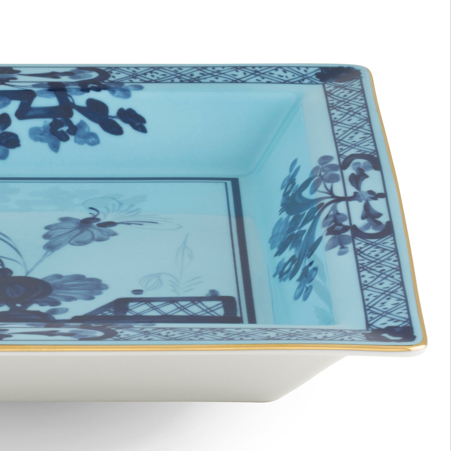 Ginori 1735 Oriente Italiano Iris Large Square Change Tray