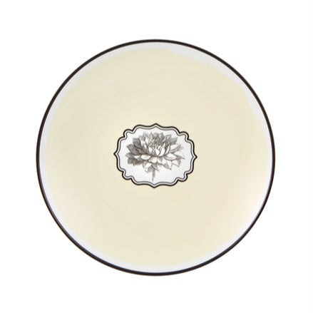Vista Alegre Herbariae Yellow Dessert Plate