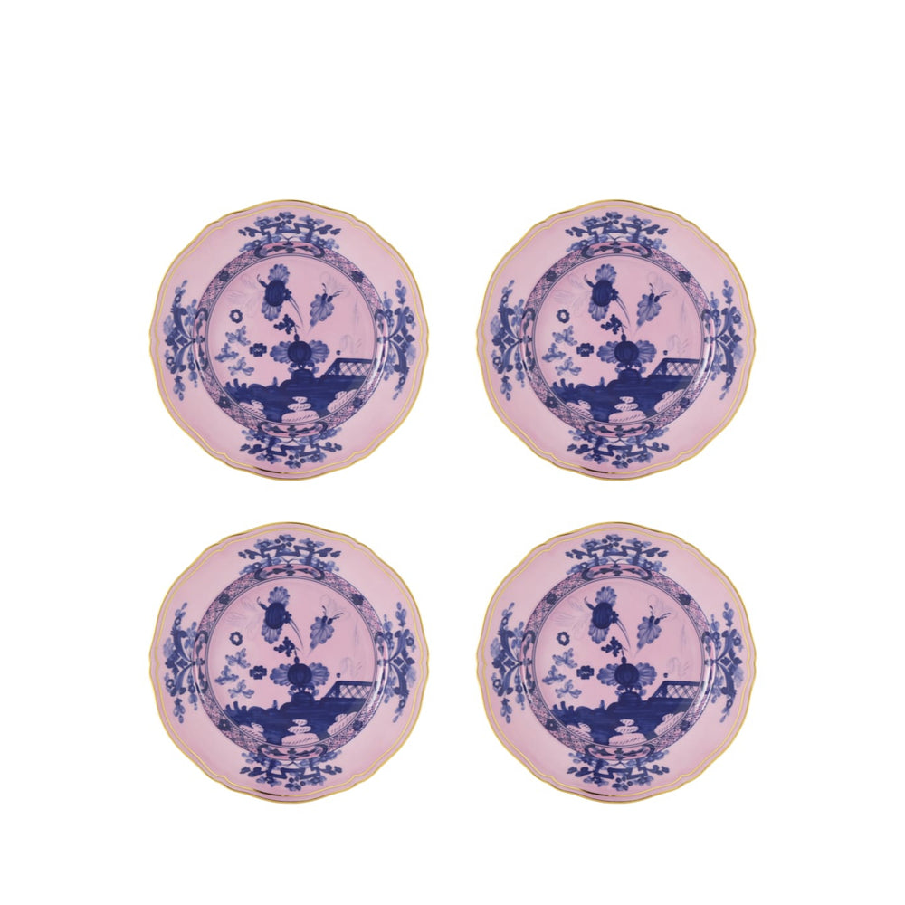 Ginori 1735 Oriente Italiano Azalea Set of 4 Dessert Plate