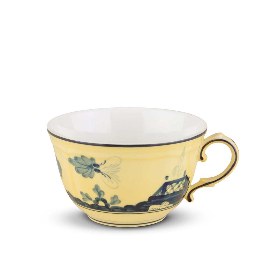 Ginori 1735 Oriente Italiano Citrino Tea Cup and Saucer
