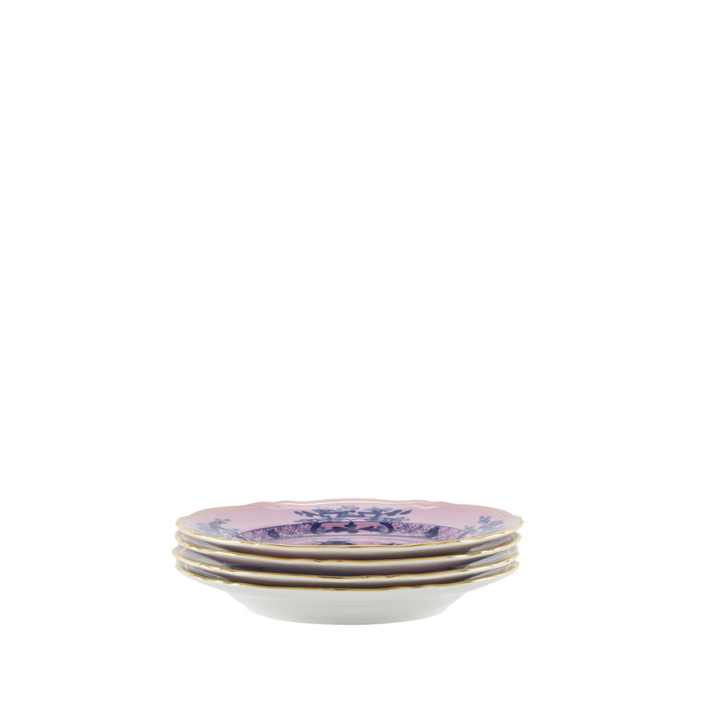 Ginori 1735 Oriente Italiano Azalea Set of 4 Dessert Plate