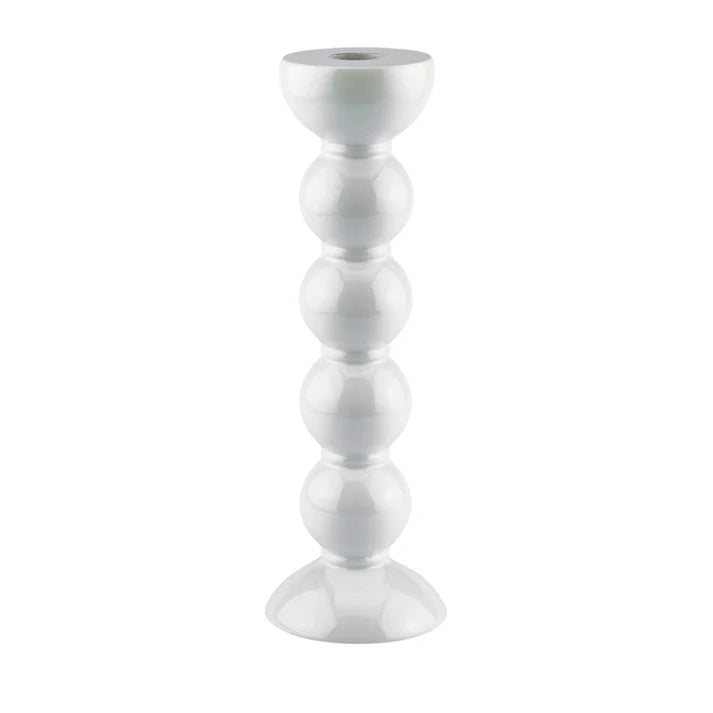 Addison Ross Tall Sage Bobbin Candlestick - 24cm