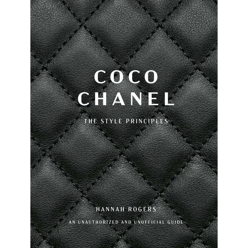 Book cover of 'Coco Chanel: The Style Principles' with quilted black leather texture