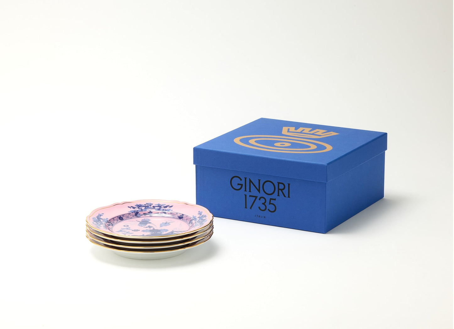 Ginori 1735 Oriente Italiano Azalea Set of 4 Dessert Plate