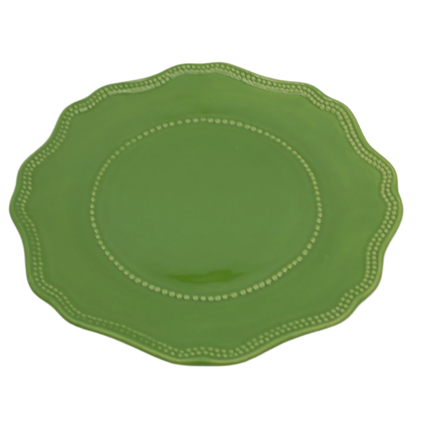 Luiz Salvador - Green Ceramic Charger Plate