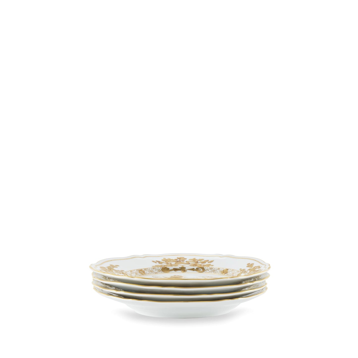 Ginori 1735 Oriente Italiano Aurum Set of 4 Dessert Plate
