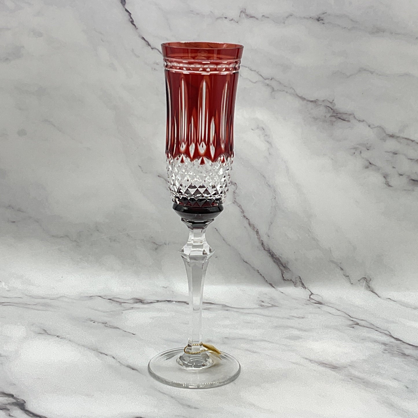 Serenate Crystal Champagne Glass - Red