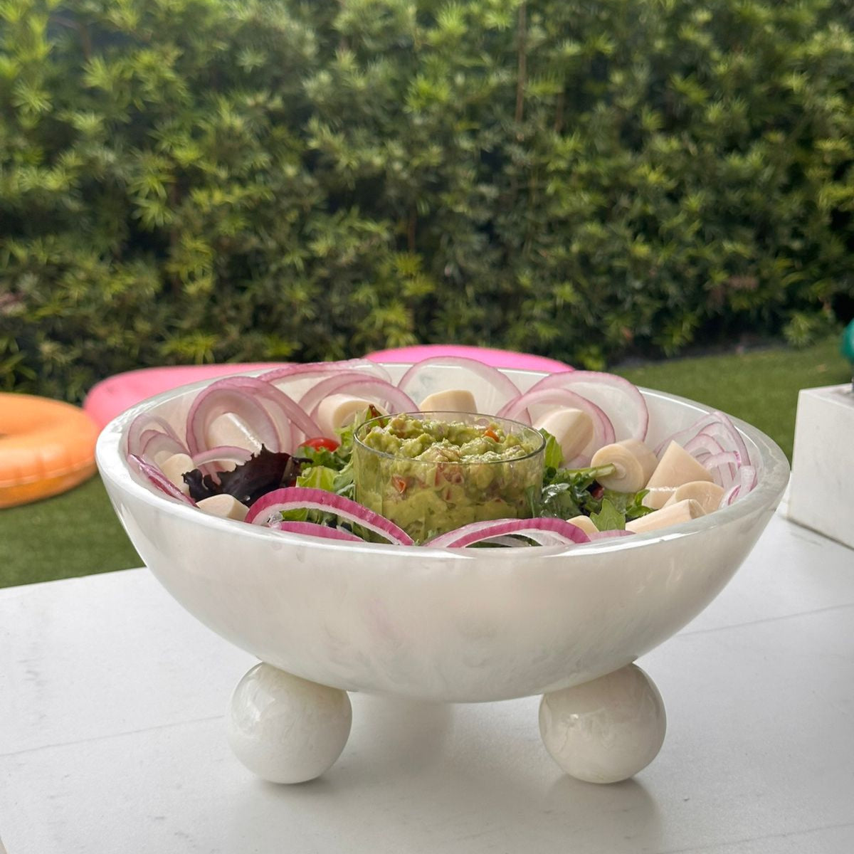 Nashi Home Vera Allure Medium Bowl - Snow