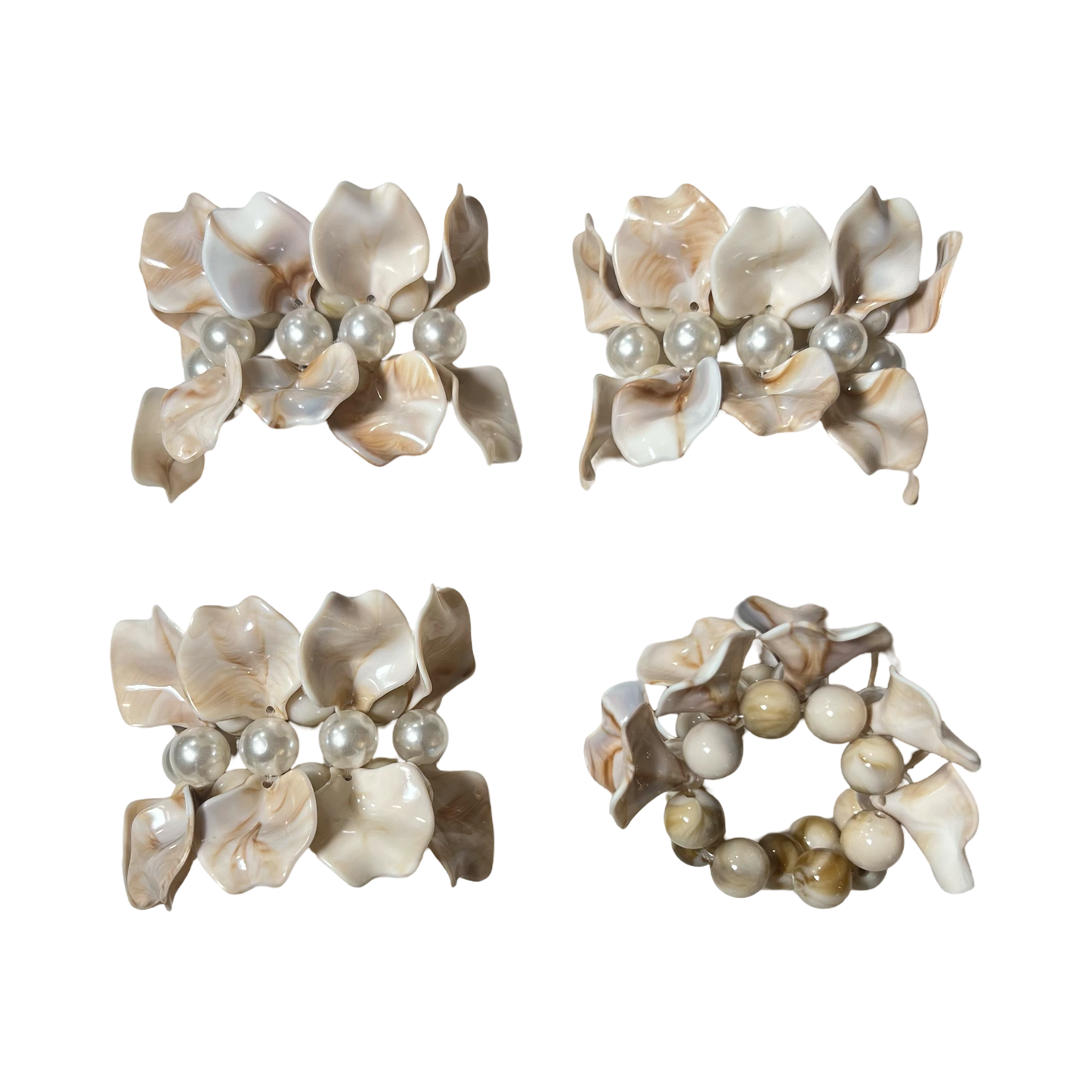 Petal Pearl Bloom Napkin Ring