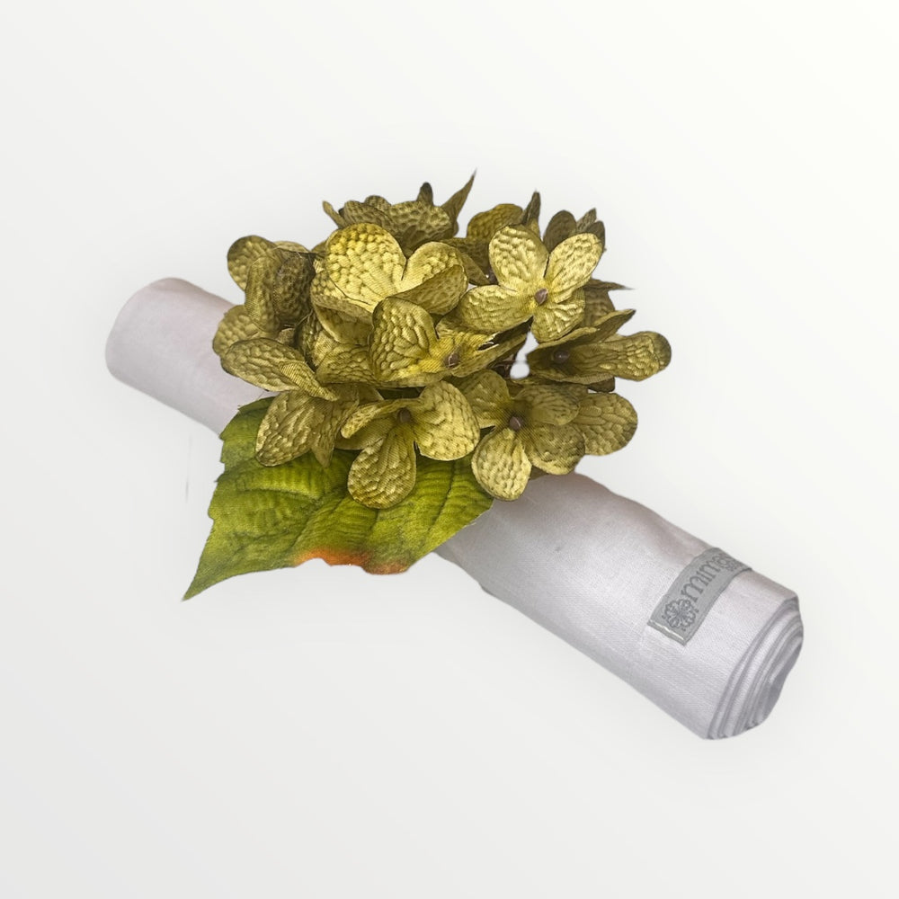 Green  Hydrangea Napkin Ring