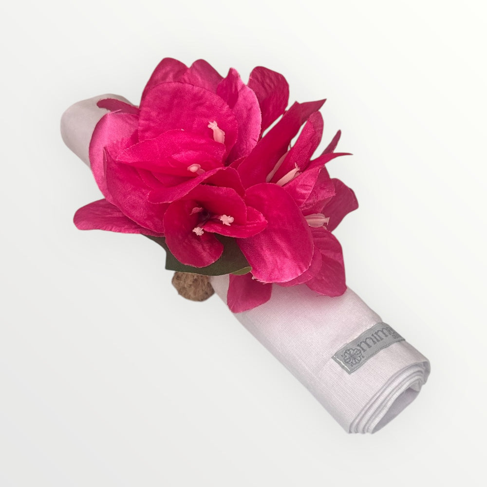 Pink Bougainvillea Napkin Ring