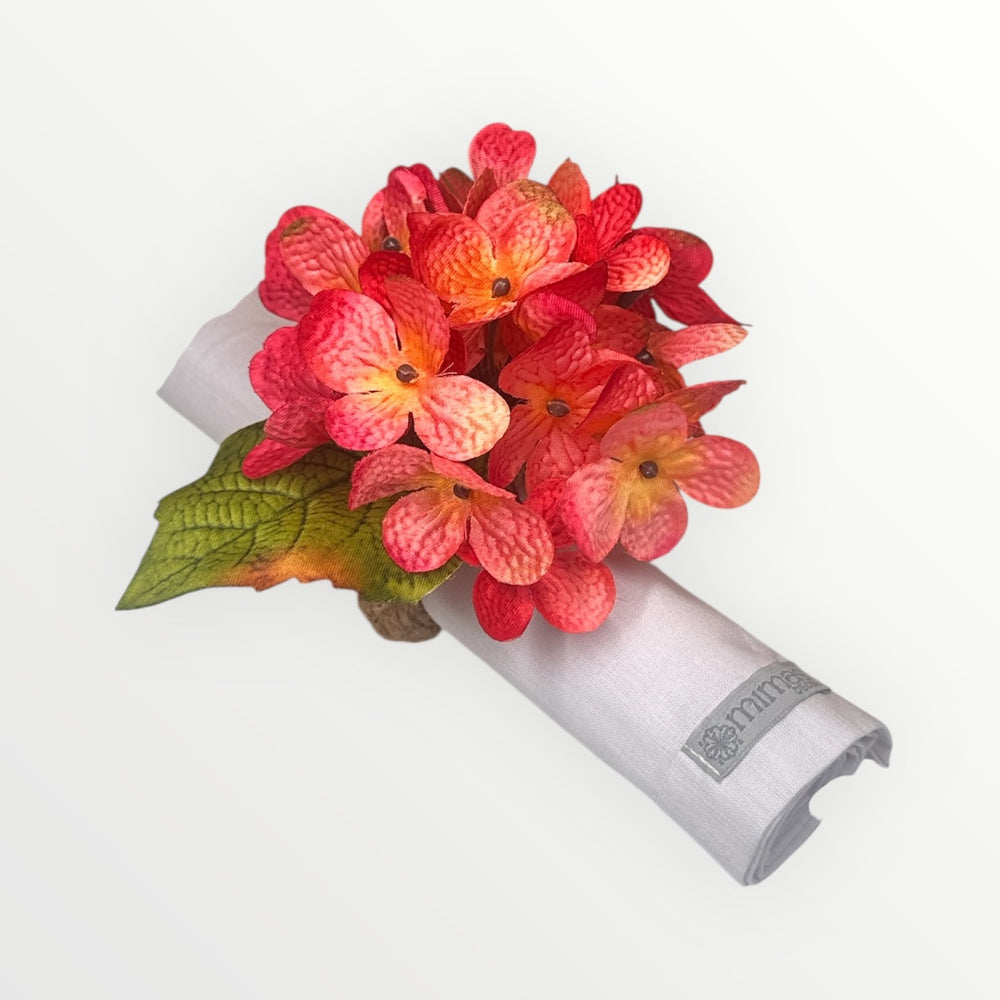 Pink Hydrangea Napkin Ring